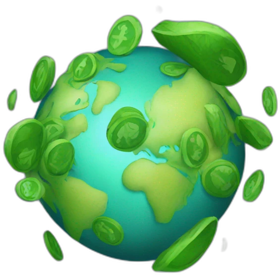 earth money connection emoji