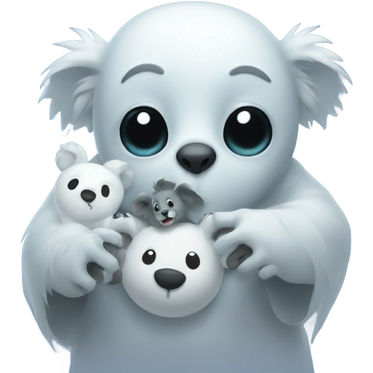 Ghost with koala emoji