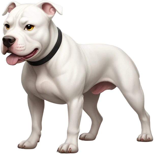 White pitbull  emoji