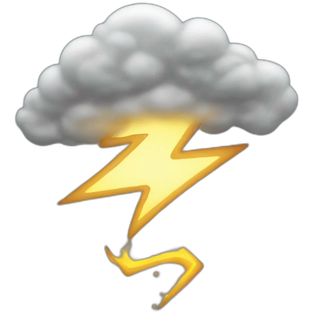 Thunder light  emoji