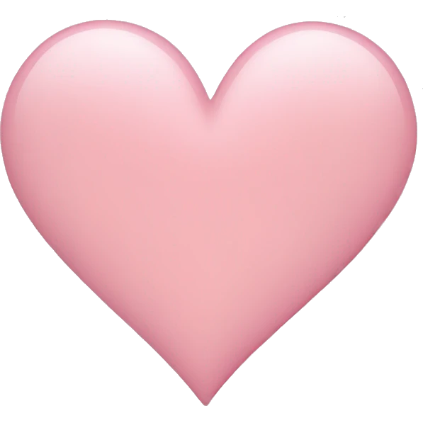 Light pink heart emoji