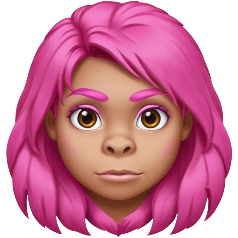 Pink girl strong gorilla  emoji