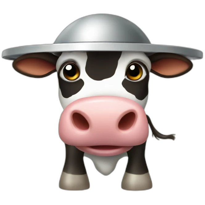 Ufo kidnaping cow emoji