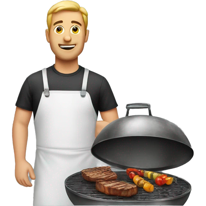 man at grill emoji