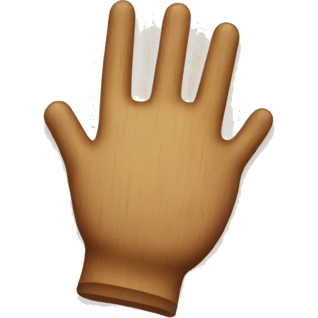 wood hand emoji
