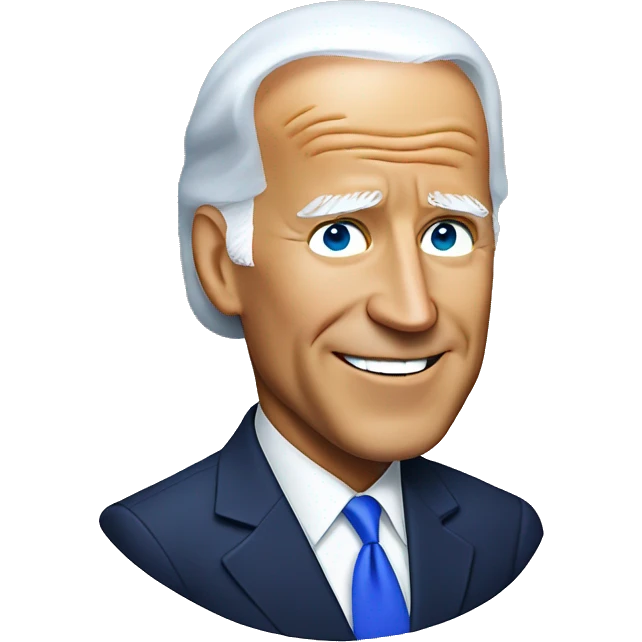 Joe Biden wearing a Kamala Harris Halloween costume emoji