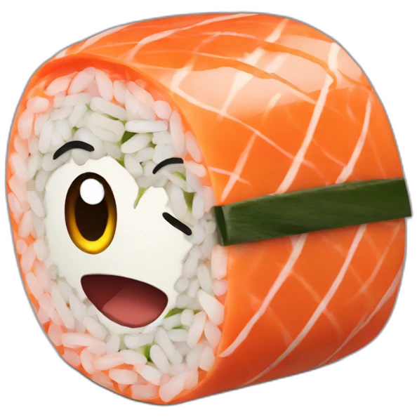 Hostile sushi emoji