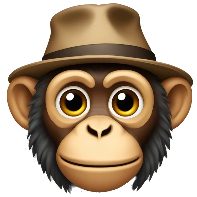 Monkey wearing a hat emoji
