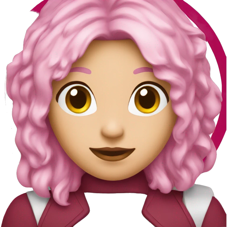 burgundy pink target emoji