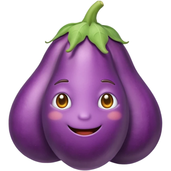 Eggplant on cloud emoji