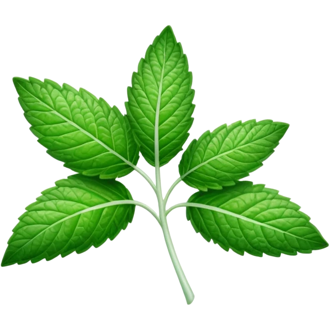 peppermint leaf emoji