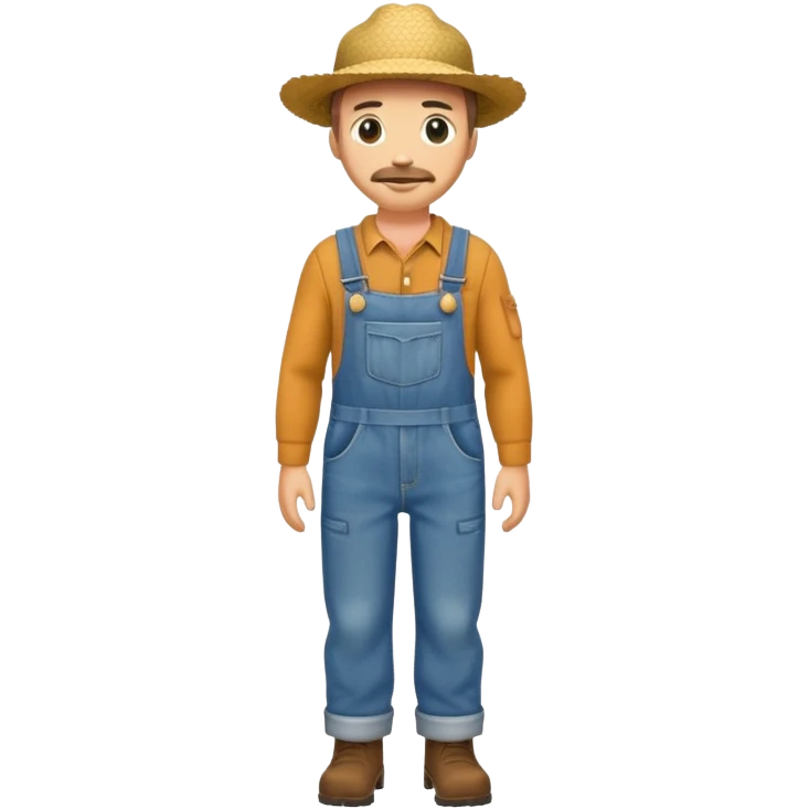 farmer outfit without face emoji
