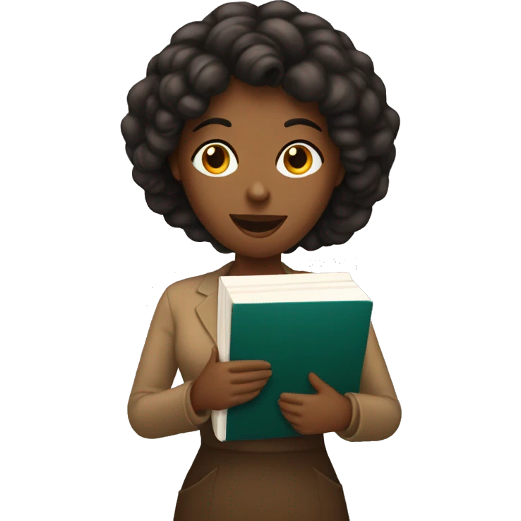Women with a Book and Coffee emoji