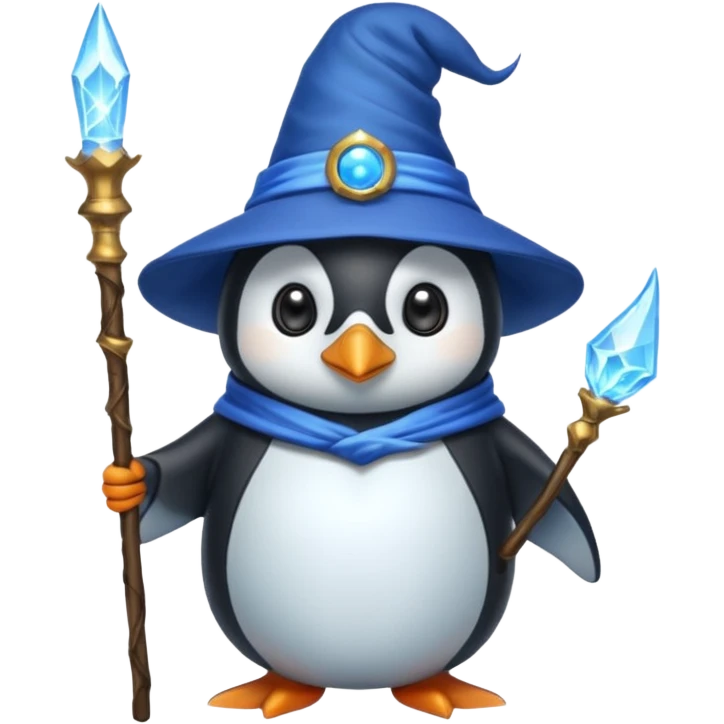 Penguin Wizard emoji