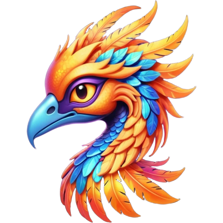 Alien phoenix emoji
