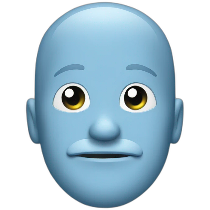 Blauer Haken emoji