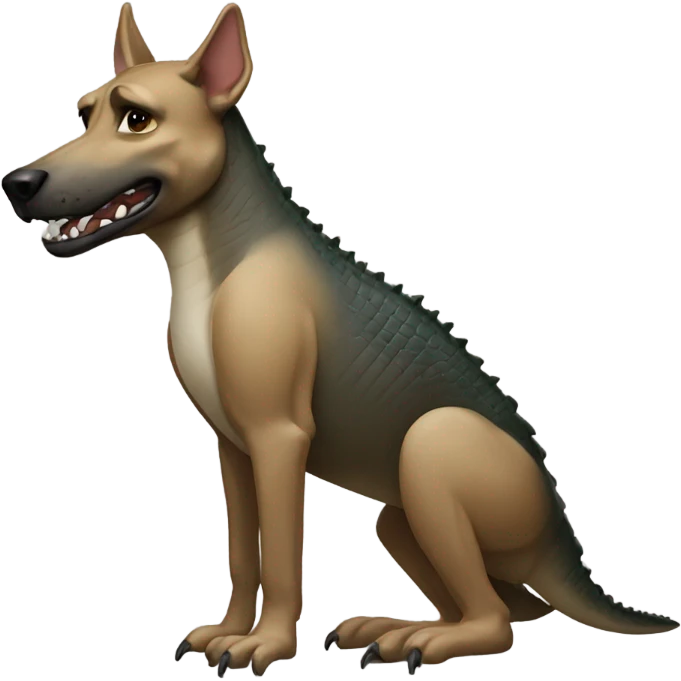 a malinois crocodile emoji