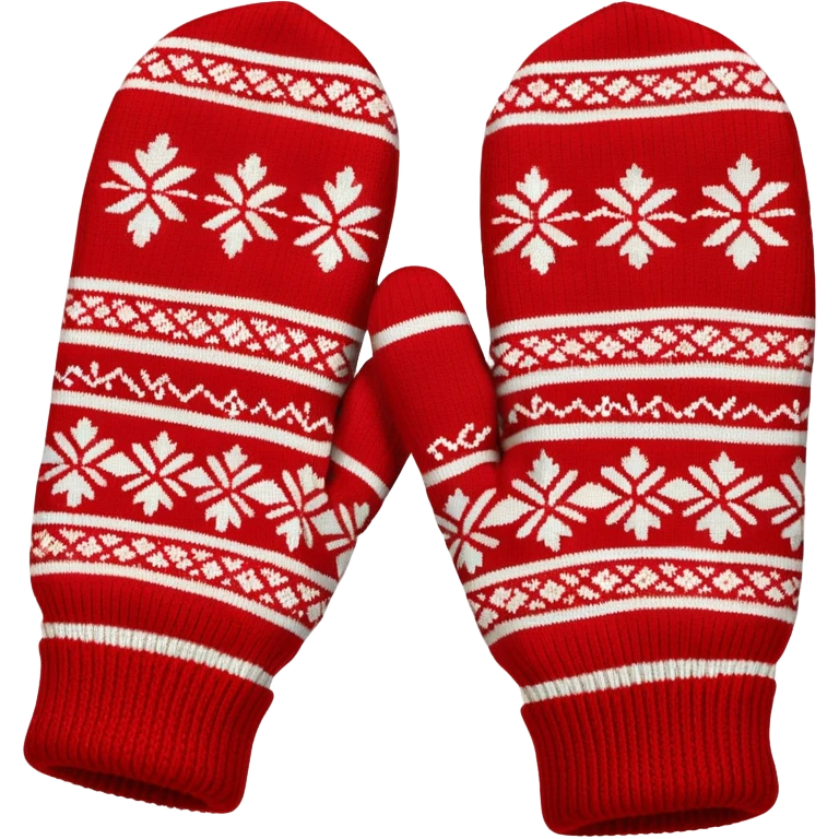 norwegian knit mittens selbu emoji