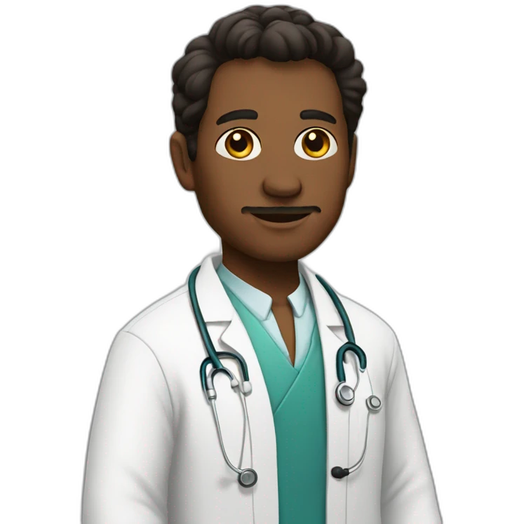 portrait doctor in a robe emoji