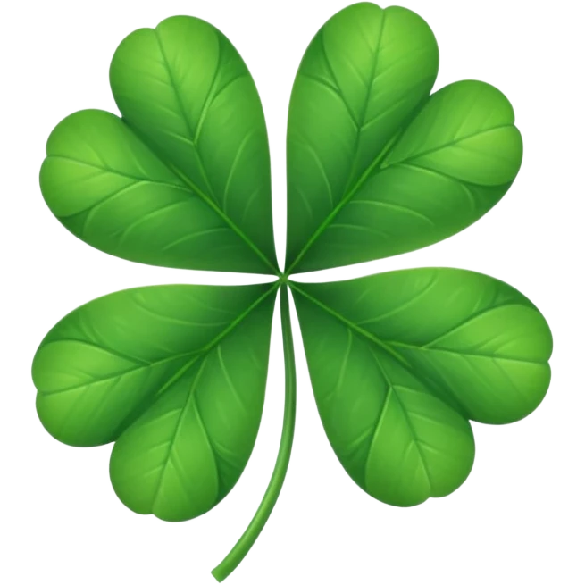 clover with 5 leaves (not 4) emoji