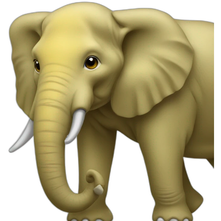An yellow el phant emoji