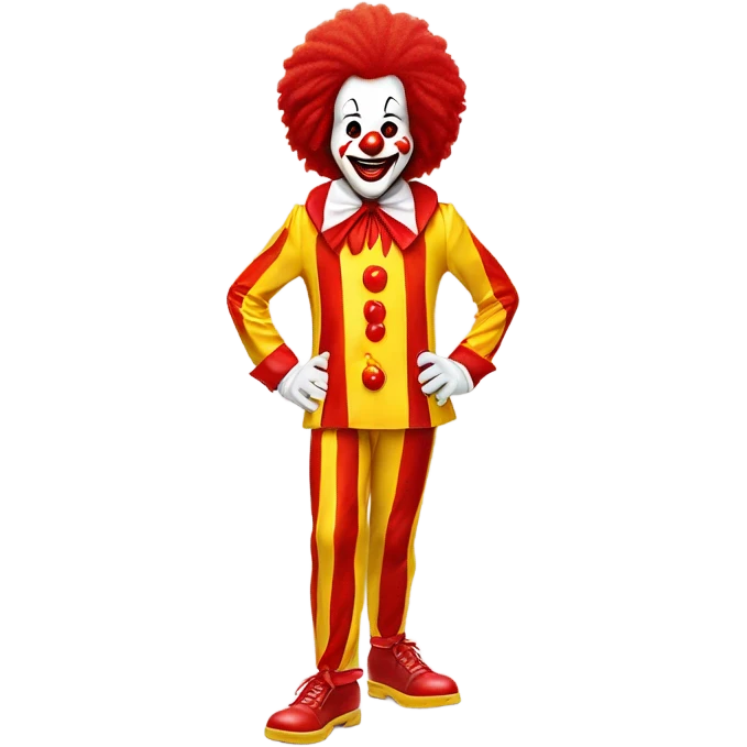 A squad of Ronald McDonalds  emoji