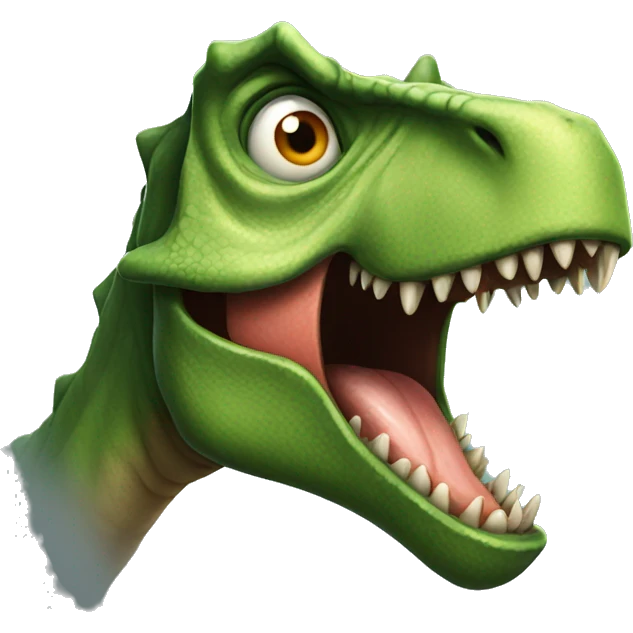freaky dinosaur  emoji