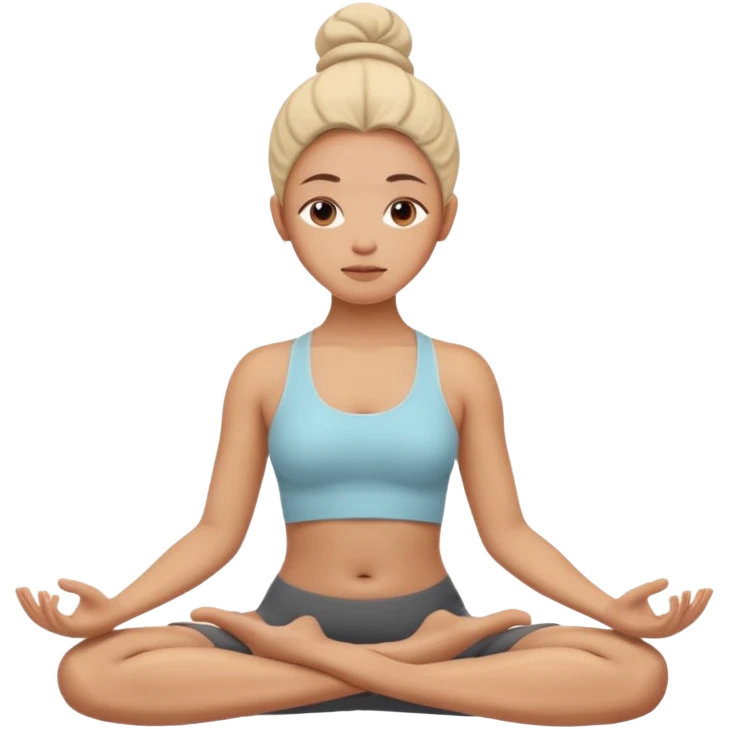 yoga face emoji