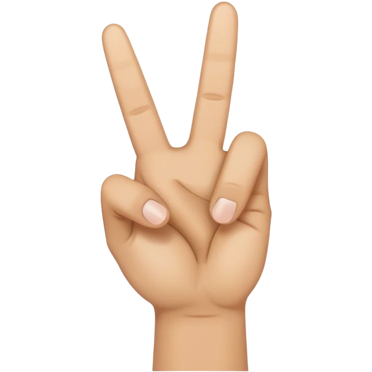 peace hand sign emoji
