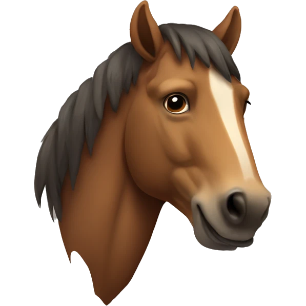 Horse with a grizzly bear head emoji
