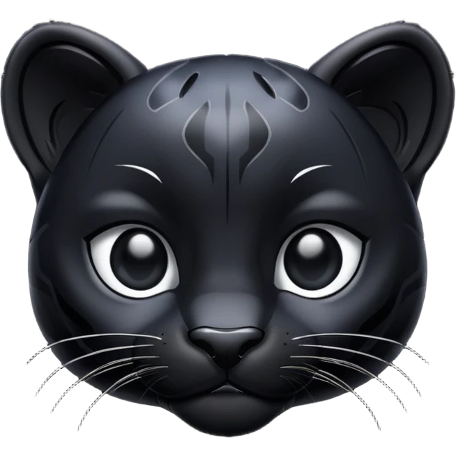 Pantera negra cuerpo pequeña emoji