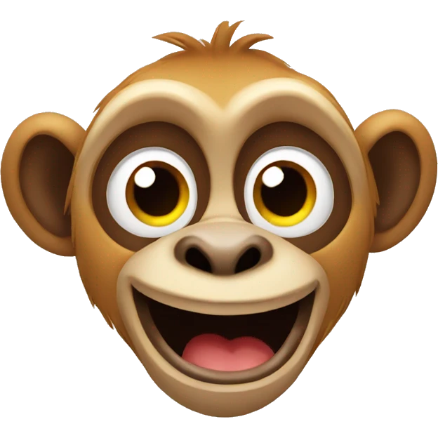Silly monkey emoji