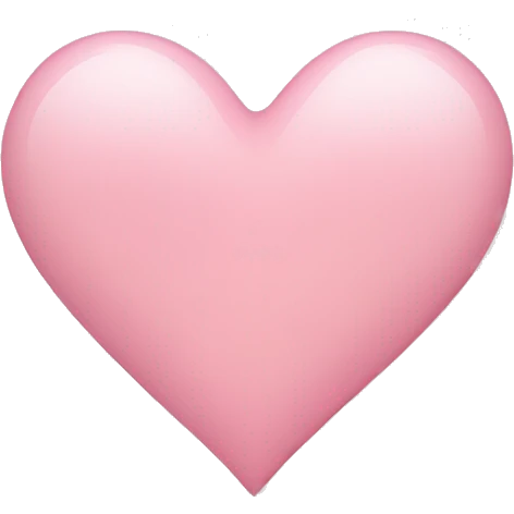 Light pink heart  emoji