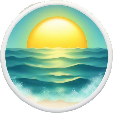 Sunlight on ocean  emoji
