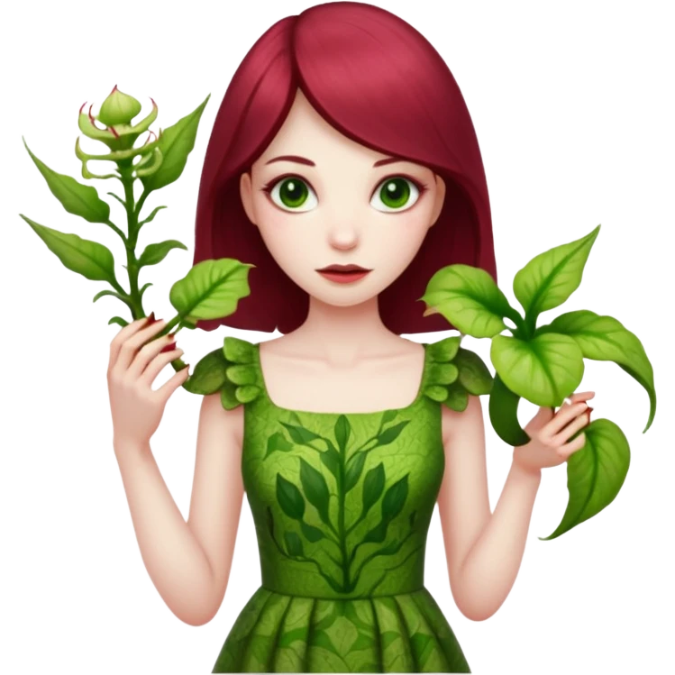 Mujer planta carnivora emoji