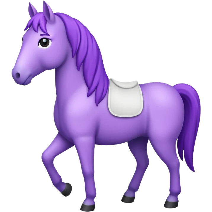 Purple horse wearing white t-shirt

 emoji