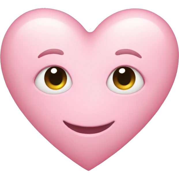 light pink heart emoji