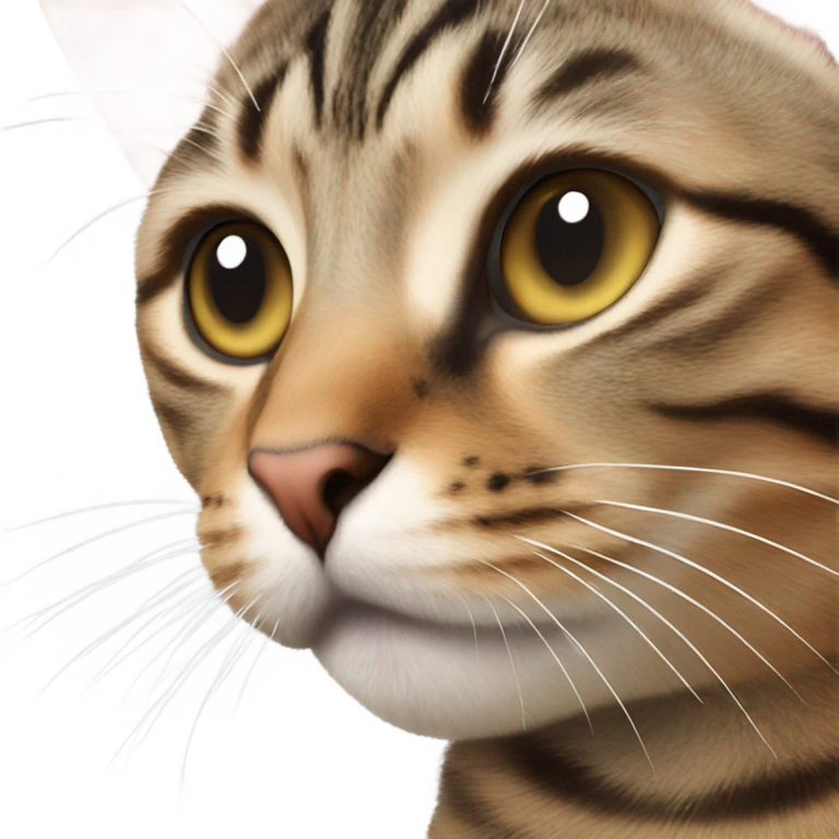 Tabby cat kiss emoji