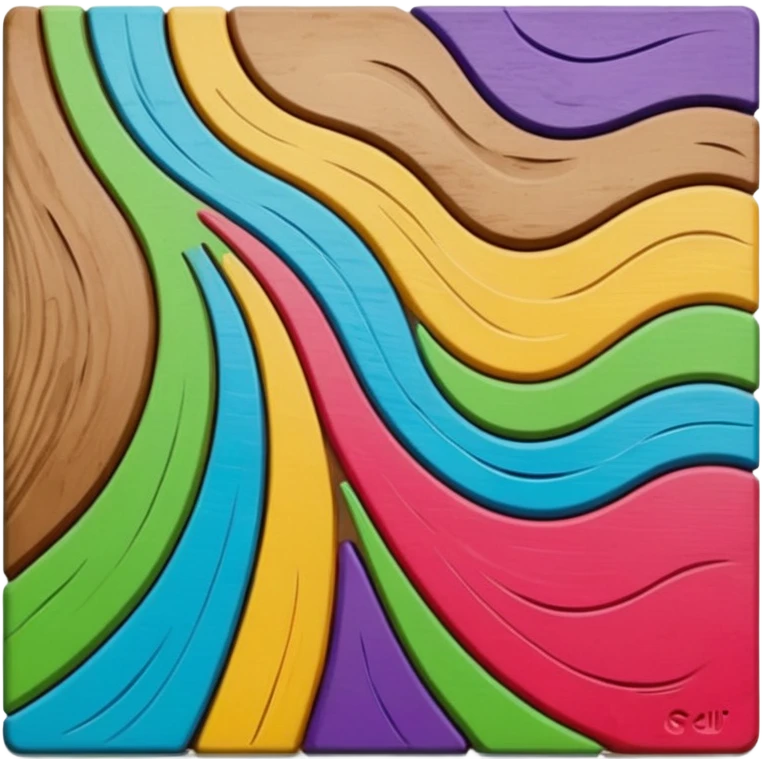 wood canvas paint emoji