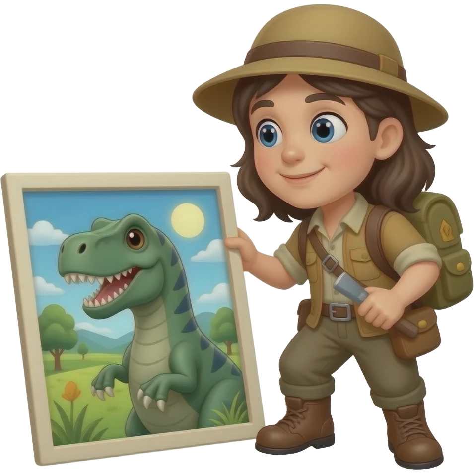 Finding the dinosaur emoji