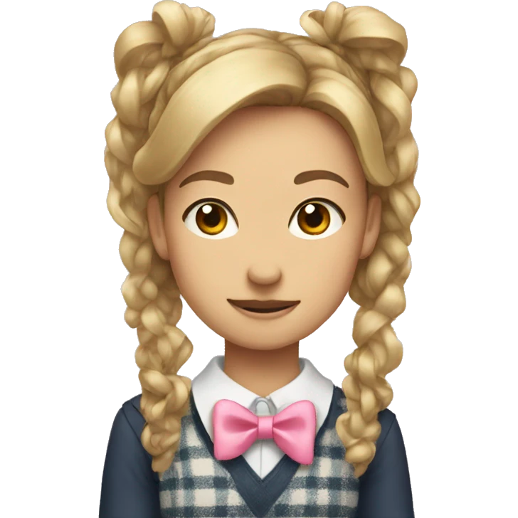 Preppy bow emoji