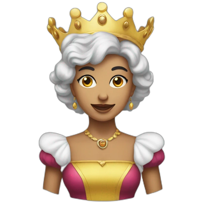 Ficha queen ajedrez emoji