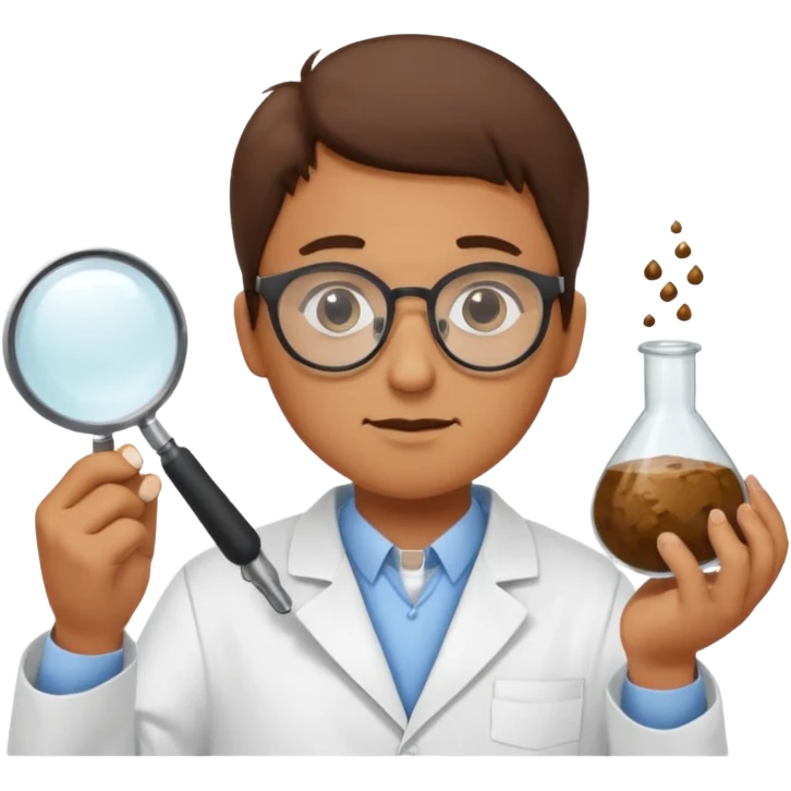 Poop investigator emoji