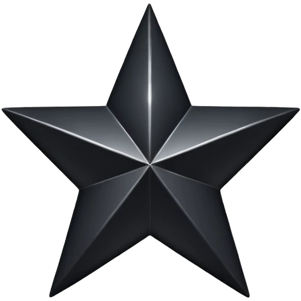 Black Half Star emoji