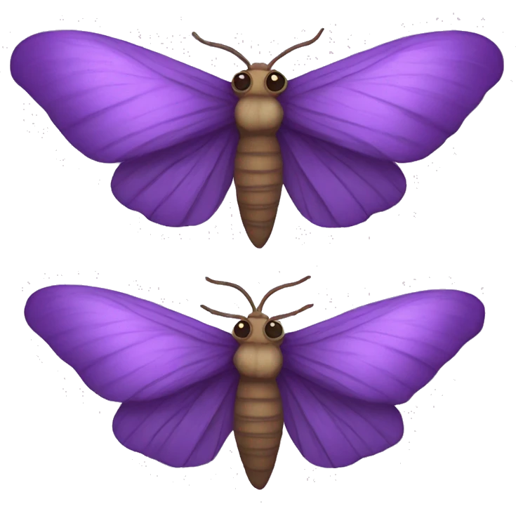 Purple moth emoji