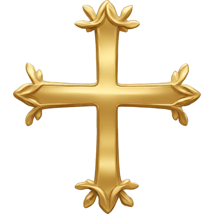 gold cross emoji