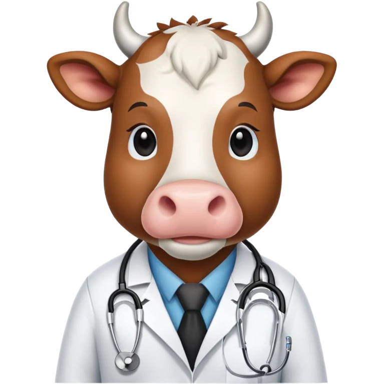 Doctor cow emoji