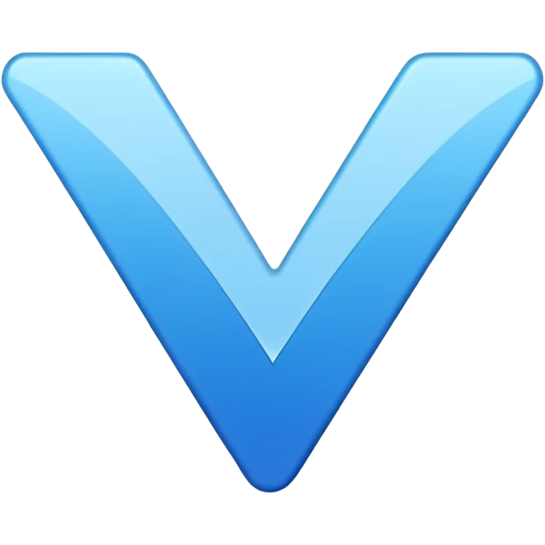 It's a bright blue jagged starburst (or sunburst/jagged circle) background with a bold white checkmark centered inside. This design has remained consistent for X Premium subscribers emoji
