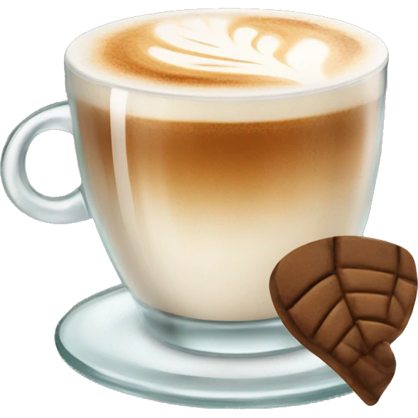 glass of cappuccino emoji