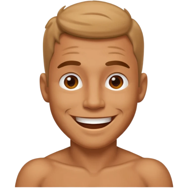 Fat naked tan man emoji emoji